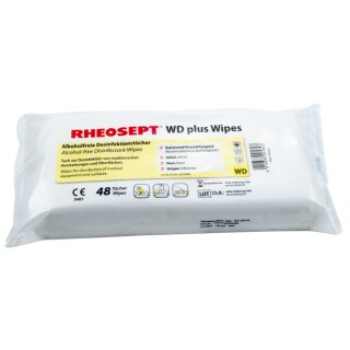 Rheosept-WD plus Wipes - Packung mit 48 Tüchern