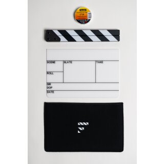 Filmsticks Clapperboards - Premium Quality Clapperboard Kits MEDIUM - 28cm UK/EU Layout