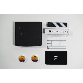 Filmsticks Clapperboards - Premium Quality Clapperboard Kits SMALL - 19cm UK/EU Layout