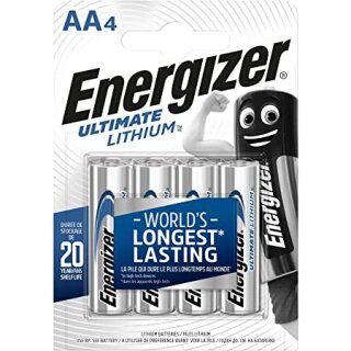 Energizer Ultimate Lithium AA Batterie pack of 4