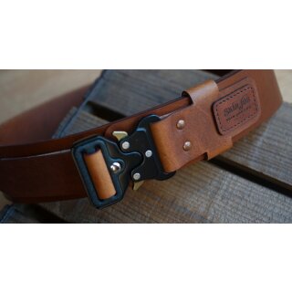 Skin-Job Leather Set-Belt S - 87cm Braun