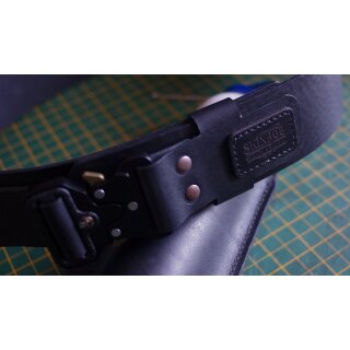 Skin-Job Leather Set-Belt L - 117cm Schwarz