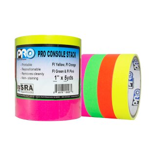 ProGaff Pro Pocket Console Paper Tape Stack neon 12mm x 5,4m (4 Farben)