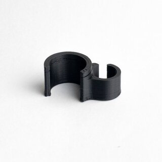 15mm Rod Mount 2-Cable Clamp Schwarz