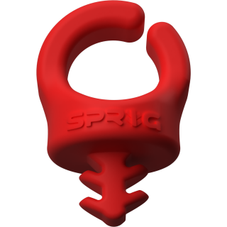 Sprig Cable Clips 6-pack Red