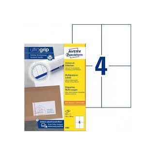 Avery labels 105 x 148mm white 400 pcs (100 sheets A4)