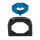 Kondor Blue ARRI Pin Anti Twist Cradle for Mini Quick Release Plates