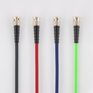 12G-SDI BNC Cable 15cm straight/straight Grün