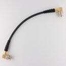 12G-SDI BNC Cable 20cm angled/angled Grau