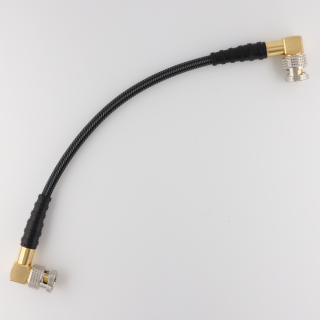 12G-SDI BNC Cable 20cm angled/angled red