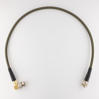 12G-SDI BNC Cable 60cm angled/straight Grey