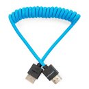 Kondor Blue Coiled Full HDMI Cable (12-24 - 30-60cm)