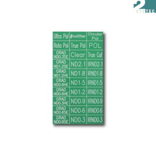 2Eyetec Filter Tag - Basic Set / Farbcode 130 - grün/weiß