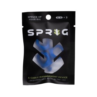 Sprig Flexible Kabelclips 3er Pack Groß Blau