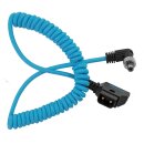 Kondor Blue Coiled D-Tap to Locking DC 2.1MM Right Angle...