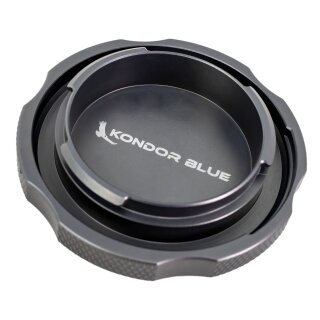 Protect Sensor and Port from Dust and Scratches Aerospace Grade Aluminum Metal Body Cap for Camera Lens Port KONDOR BLUE RF Cine Cap Compatible with Canon