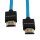 Kondor Blue HDMI to HDMI 16" Thin Braided Cable for on Camera Monitors
