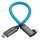 Kondor Blue USB C to USB C High Speed Cable for Samsung T5 T7 SSD - Right Angle Standard 8,5"