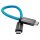 Kondor Blue USB C to USB C High Speed Cable for Samsung T5 T7 SSD - Right Angle Standard 8,5"