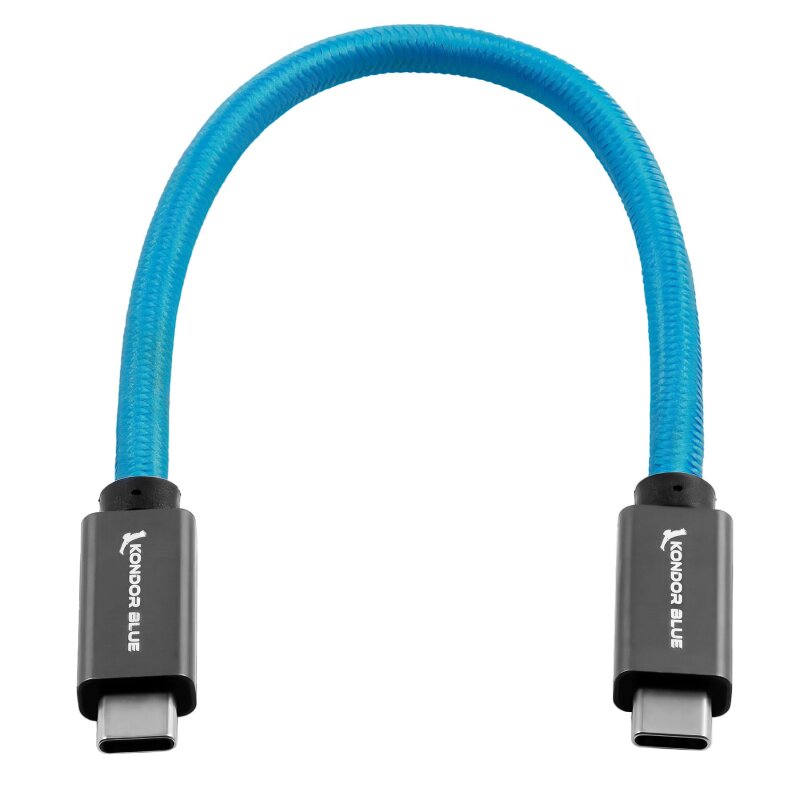 Kondor Blue USB C to C High Speed Cable for SSD Recording Standar