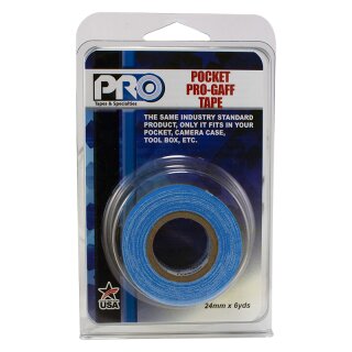 PRO POCKET - PRO-GAFFER Hand Sized Roll Electric Blue 24mm x 5.4m