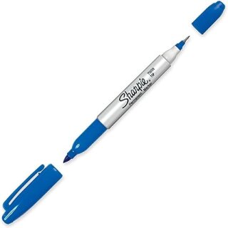 Sharpie double-sided permanent marker blue