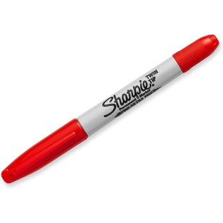 Sharpie double-sided permanent marker red