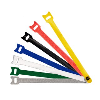 Filmsticks Hook&Loop Ties size 12mmx150mm, 105pcs in a pack, 7 colours x15pcs of ech colour