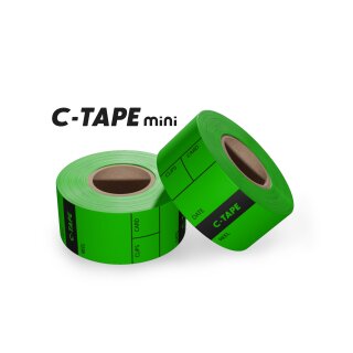 C-Tape mini, 25mm x 5m, ca. 80 Reel Tags Grün