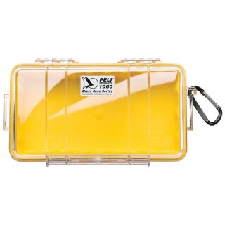 PELI Micro Case 1060 gelb/transparent