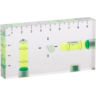 WANMEI High precision transparent mini spirit level in two directions