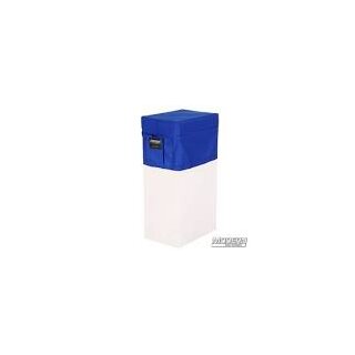 Vertical Apple Box Seat Cover with Pocket - Blue