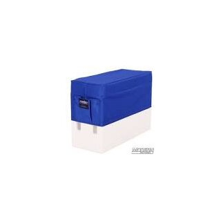 Horizontal Apple Box Seat Cover with Pocket - Blue