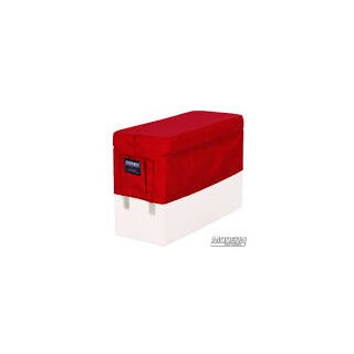 Horizontal Apple Box Seat Cover with Pocket - Red