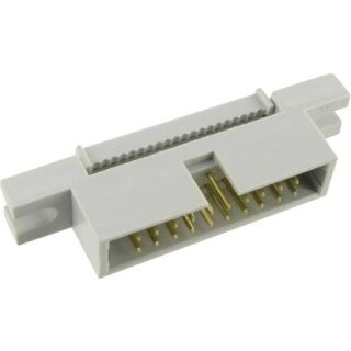 TRU COMPONENTS 1589804 Post type connector with mounting flange Spacing: 2.54 mm Total no. of poles: 64 No. of rows