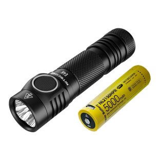 Nitecore E4K Powerful Light Highlight 4400 Lumens 21700 Battery Portable Flashlight