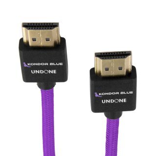Kondor Blue Gerald Undone MK2 Full HDMI Straight Braided Kabel (Lila)(18)