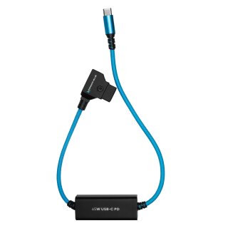 Kondor Blue 16" D-Tap to USB C Power Delivery Cable for R5C