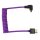 Gerald Undone MK2 Full HDMI to Left Angle Micro HDMI Cable 12"-24" Coiled (Purple) (Left Angle (Sony/Fuji))
