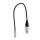 Kondor Blue TA4M Mini XLR 4 Pin Male to Female XLR Braided Audio Cable 16”