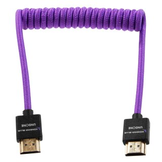 Gerald Undone MK2 Full HDMI Cable 12"-24" Coiled (Purple)