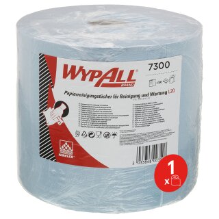 WYPALL* L20 Wischtücher 7300 - Großrolle, blau