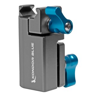 Kondor Blue Baby Pin 5/8" Spigot Receiver auf Nato Clamp Adapter für Lichtstative und Monitore