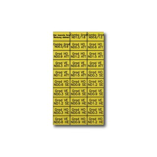 Filter Tags (Graduated, 116 - yellow/black)