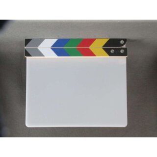Clapperboard large colorful without writing