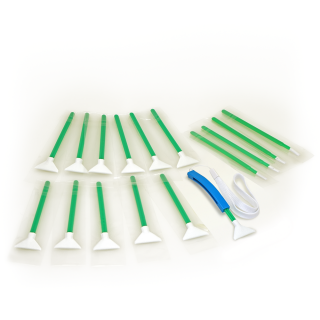12x Visible Dust MXD Swabs 1.3x green (20 mm)