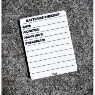 Batteries checker card