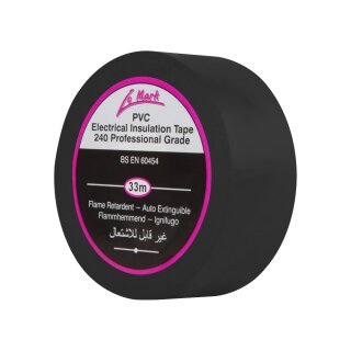 Le Mark PVC Electrical Insulation Tape- 33mx50mm (Black)