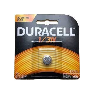 Duracell photo battery 1/3N lithium, 3V, CR1/3N, 2L76, 160 mAh