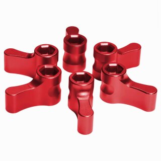 CARDINAL RED KNOB PACK - 6 pack